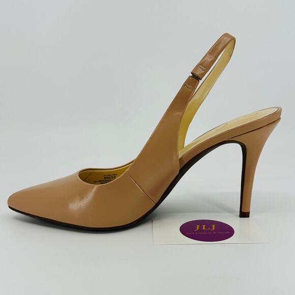 Jessica Simpson Womens Lallita Nude Pointed Toe Slingback Pump Heels Size 8 - Picture 8 of 12